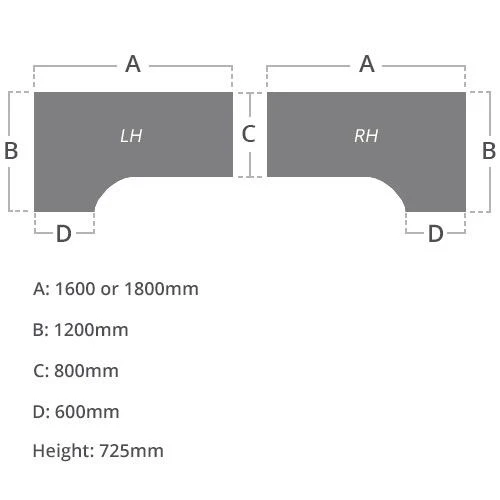 Solar Cantilever Ergonomic Desks With Single Fixed Pedestal 5 Solar Cantilever Ergonomic Desks With Single Fixed Pedestal - Image 3