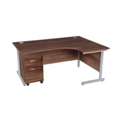 Karbon K1 Ergonomic Cantilever Office Desks With Tall Under Desk Pedestal -Office Comfort 106880