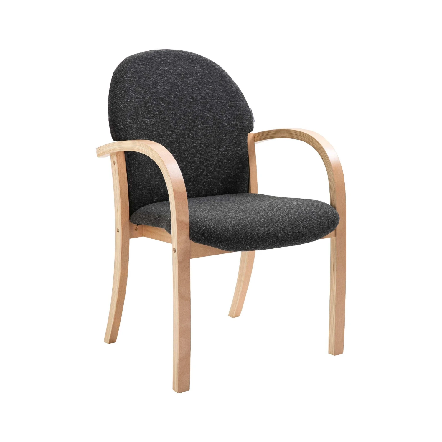 Lincoln Wooden Frame Fabric Stacking Chair With Arms 8 Lincoln Wooden Frame Fabric Stacking Chair With Arms - Image 6