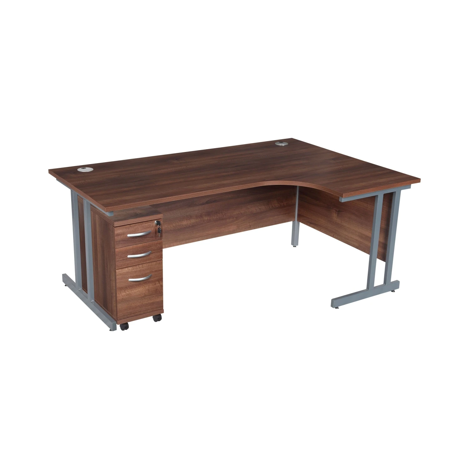 Karbon K3 Ergonomic Deluxe Cantilever Desk With Narrow Mobile Pedestal 6 Karbon K3 Ergonomic Deluxe Cantilever Desk With Narrow Mobile Pedestal - Image 4