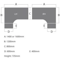 Special Offer - NEXT DAY Eclipse Black Panel End Combi Desks -Office Comfort 108722