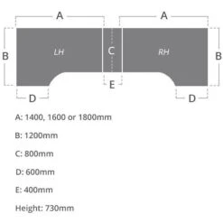 Karbon K1 Ergonomic Cantilever Office Desks With 800D Desk End Pedestal 26 Karbon K1 Ergonomic Cantilever Office Desks With 800D Desk End Pedestal -Office Comfort 108728