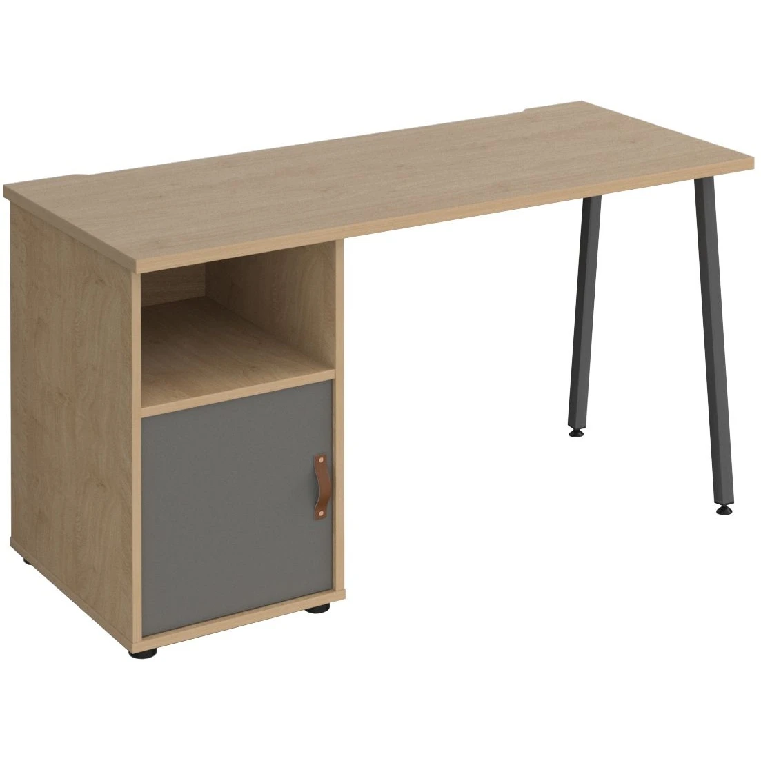 Solis Home Office Desk With Fixed Cupboard Pedestal 7 Solis Home Office Desk With Fixed Cupboard Pedestal - Image 5