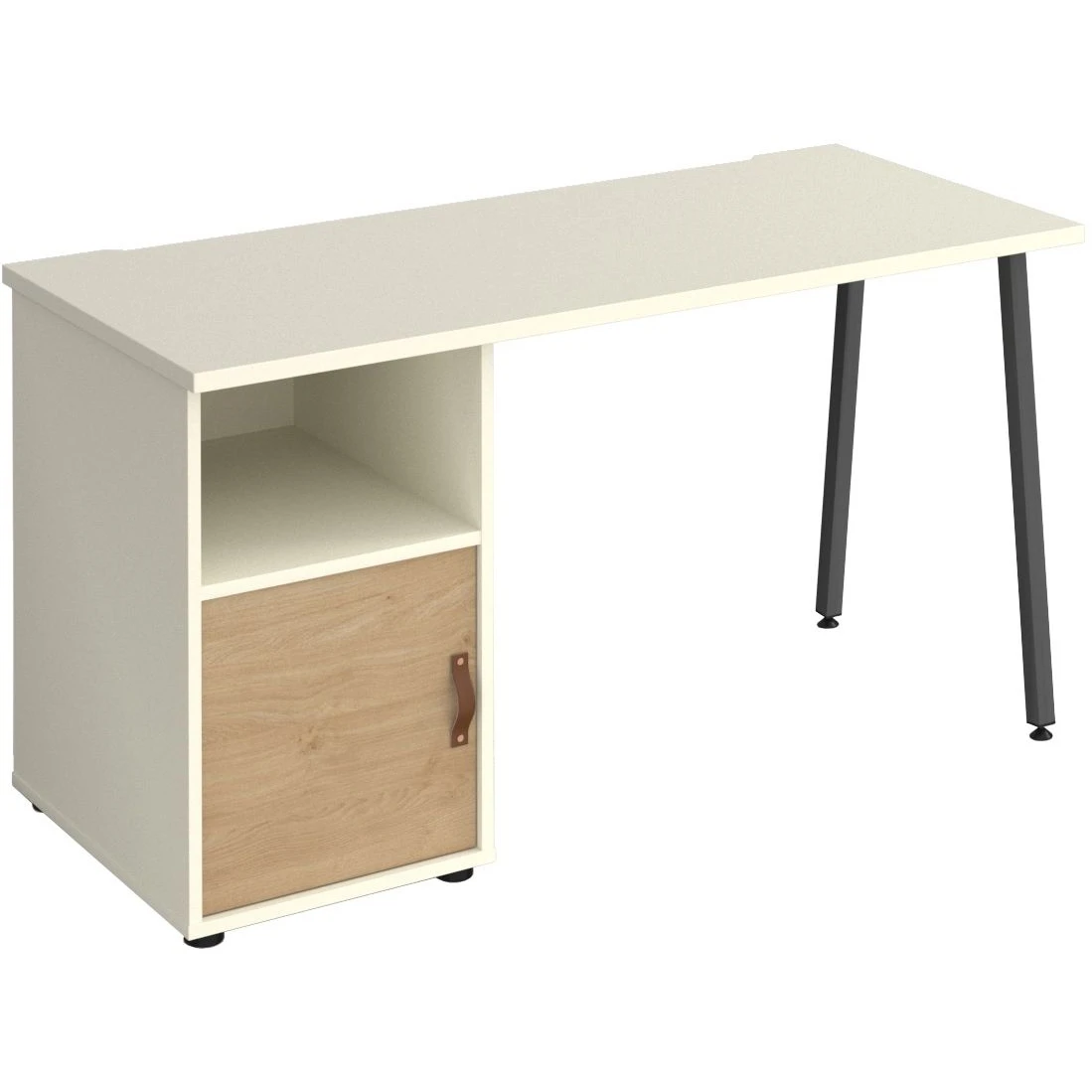 Solis Home Office Desk With Fixed Cupboard Pedestal 3 Solis Home Office Desk With Fixed Cupboard Pedestal