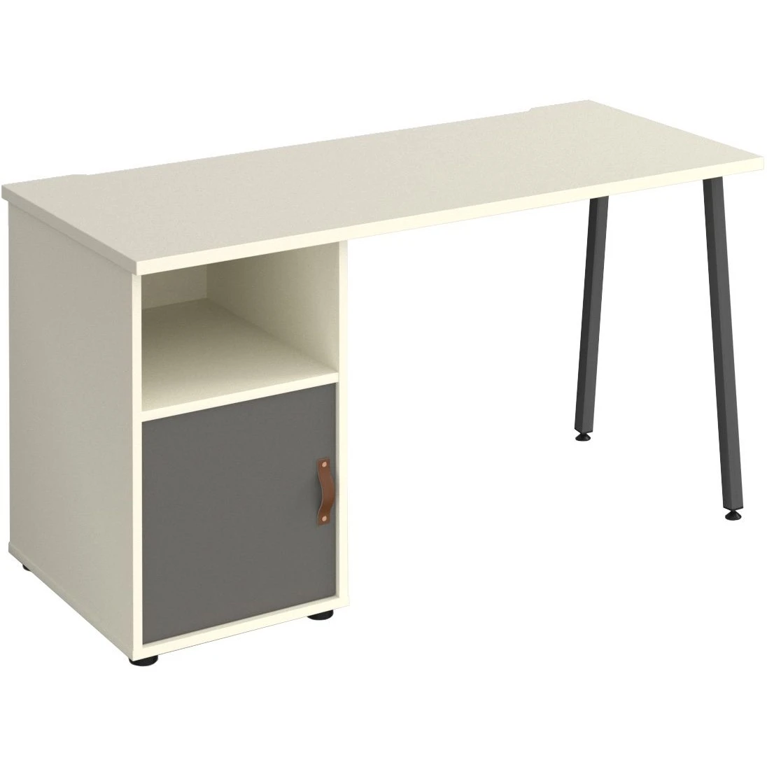Solis Home Office Desk With Fixed Cupboard Pedestal 4 Solis Home Office Desk With Fixed Cupboard Pedestal - Image 2