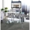 Glacier Glass Computer Desk -Office Comfort 109207