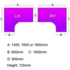 Alpha Plus Ergonomic Panel End Combination Desk -Office Comfort 114747
