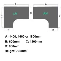 NEXT DAY InterAct Ergonomic Cantilever Desks 33 NEXT DAY InterAct Ergonomic Cantilever Desks -Office Comfort 114840